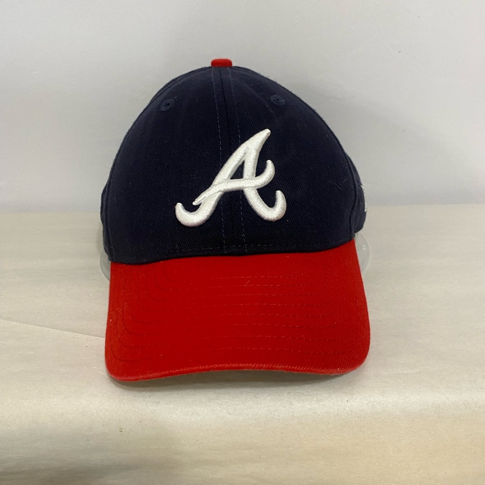 New Era Atlanta Braves 2Tone Navy Red Adjustable Hat Cap MLB OS